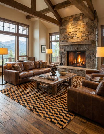 8' 1 x 9' 11 Cowhide - Patchwork Rug