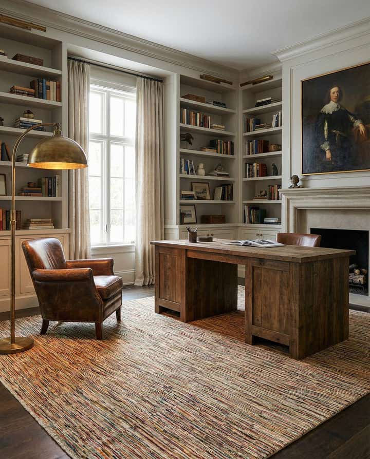 6' 6 x 9' 4 Hand Knotted Modern Ziegler Rug