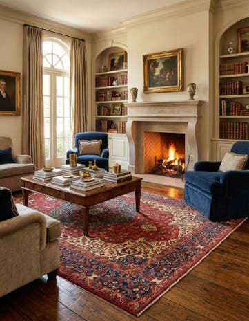6' 6 x 10' 1 Hand Knotted Ariana Ziegler Oriental Rug