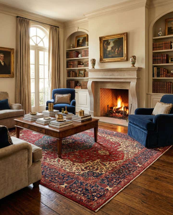 6' 6 x 10' 1 Hand Knotted Ariana Ziegler Oriental Rug