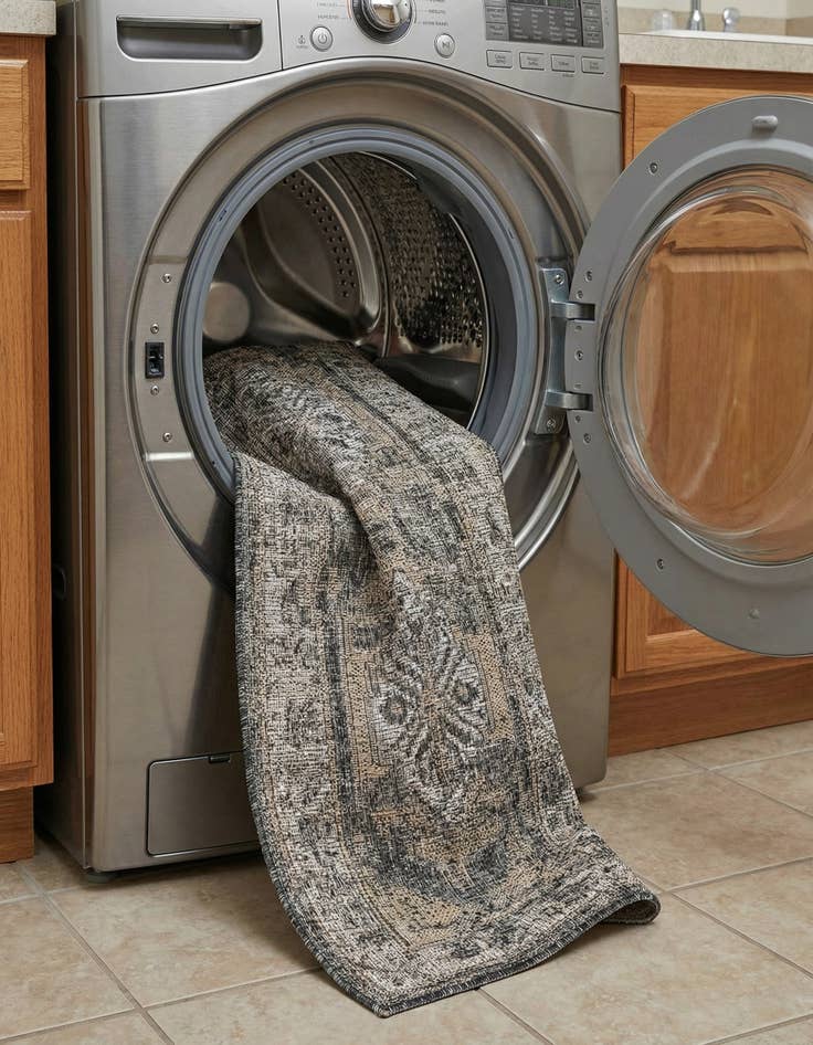 Detail image of  2' x 8'  Washable Traditional Indoor / Outdoor Runner Rug