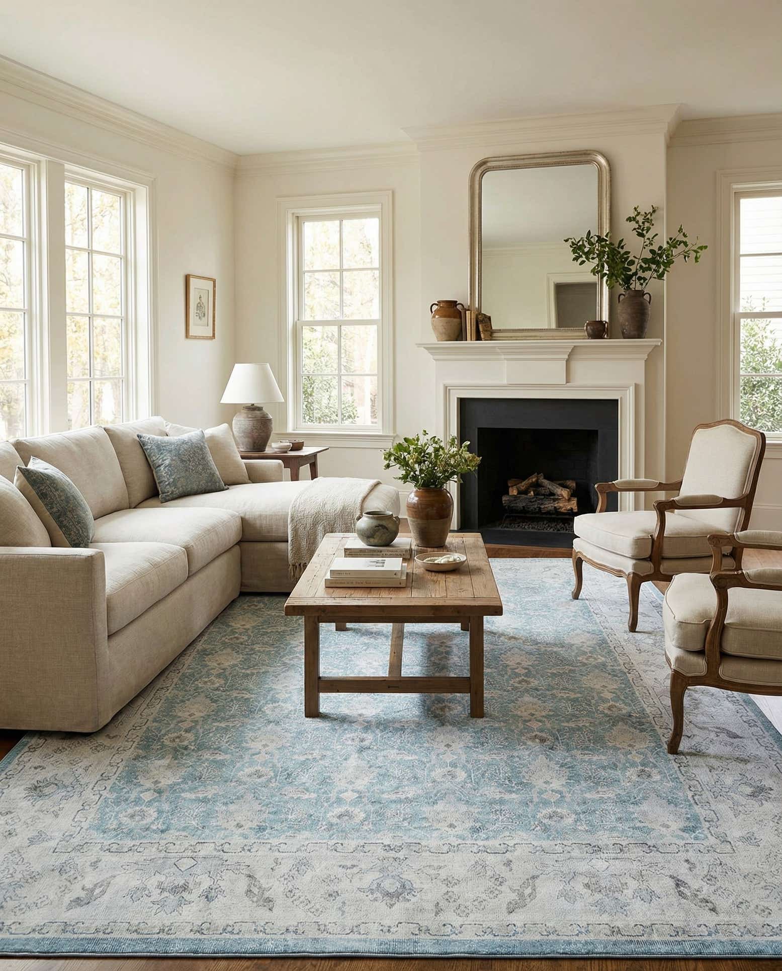 9' 5 x 13' 1 Washable Timeless Rug