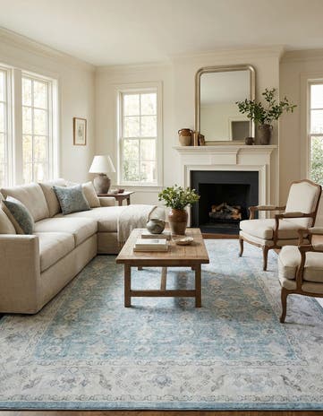 9' 5 x 13' 1 Washable Timeless Rug