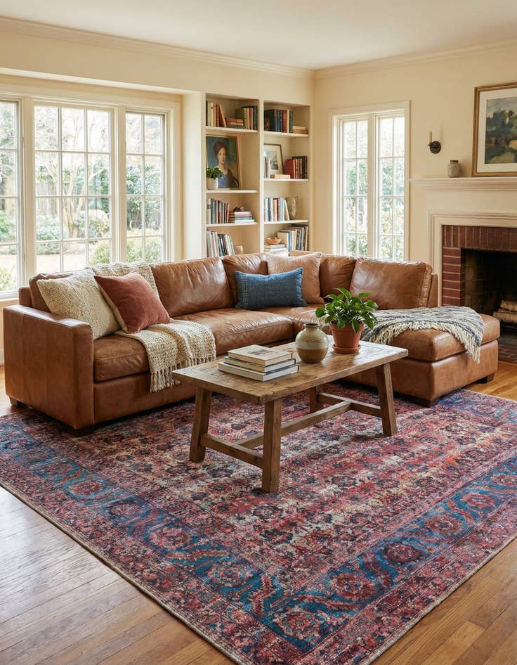 Detail image of 10' 6 x 10' 6  Washable Maahru Square Rug