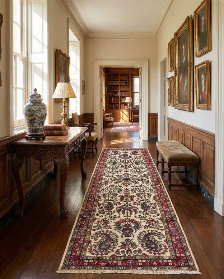 2' 10 x 10' 6 Hamedan Wool Runner Rug