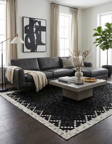 8' x 10' Cowhide - Patchwork Rug