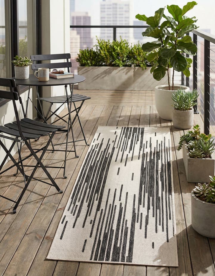 2' x 6' Easy-Clean Modern Indoor / Outdoor...