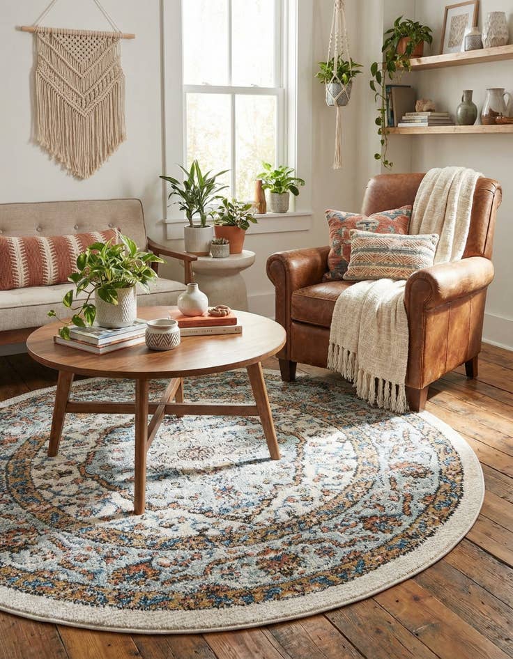 Detail image of  3' 3 x 3' 3 Nyla Round Rug