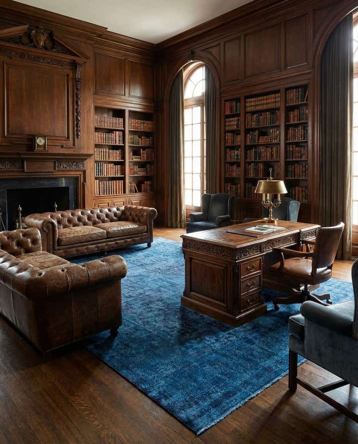 9' 7 x 13' 2 Vintage Royal Wool Rug