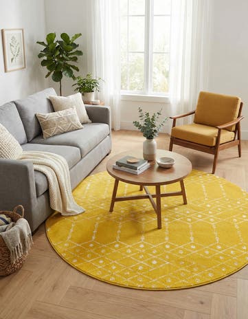 7' 10 x 7' 10 Paxon Trellis Round Rug