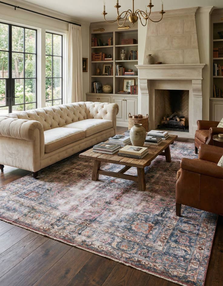 Detail image of  9' 2 x 12' 8  Hand Knotted Ultra Vintage Persian Wool Rug