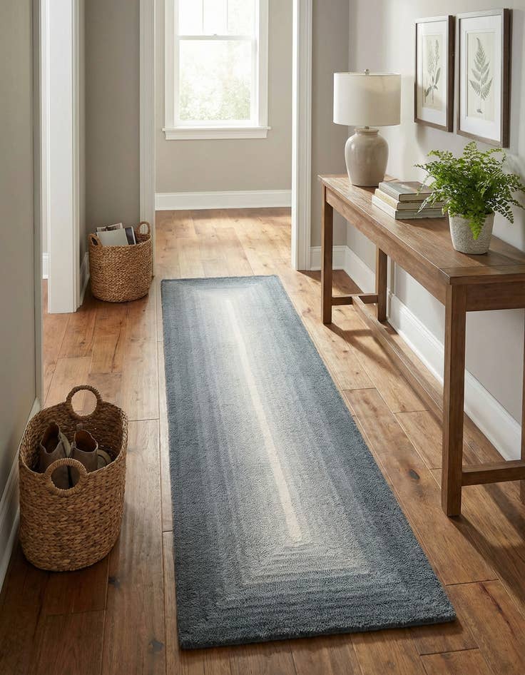 Detail image of 2' x 8' Ombre Wool Runner Rug