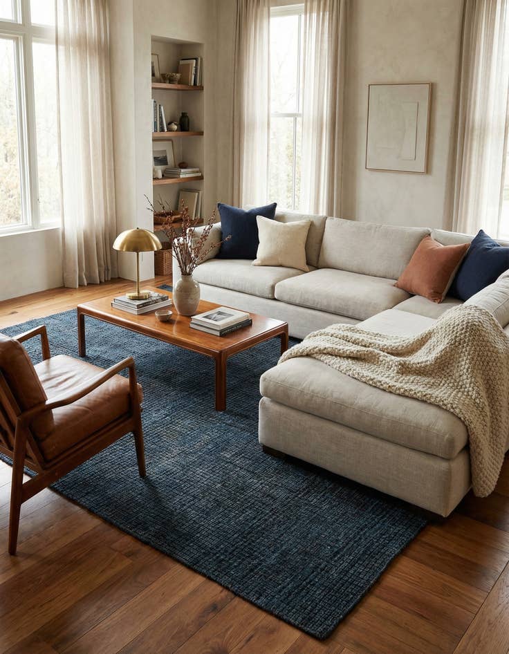 Detail image of 7' 8 x 10' 2  Hand Knotted Darya Wool Rug