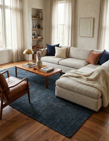 7' 8 x 10' 2 Hand Knotted Darya Wool Rug