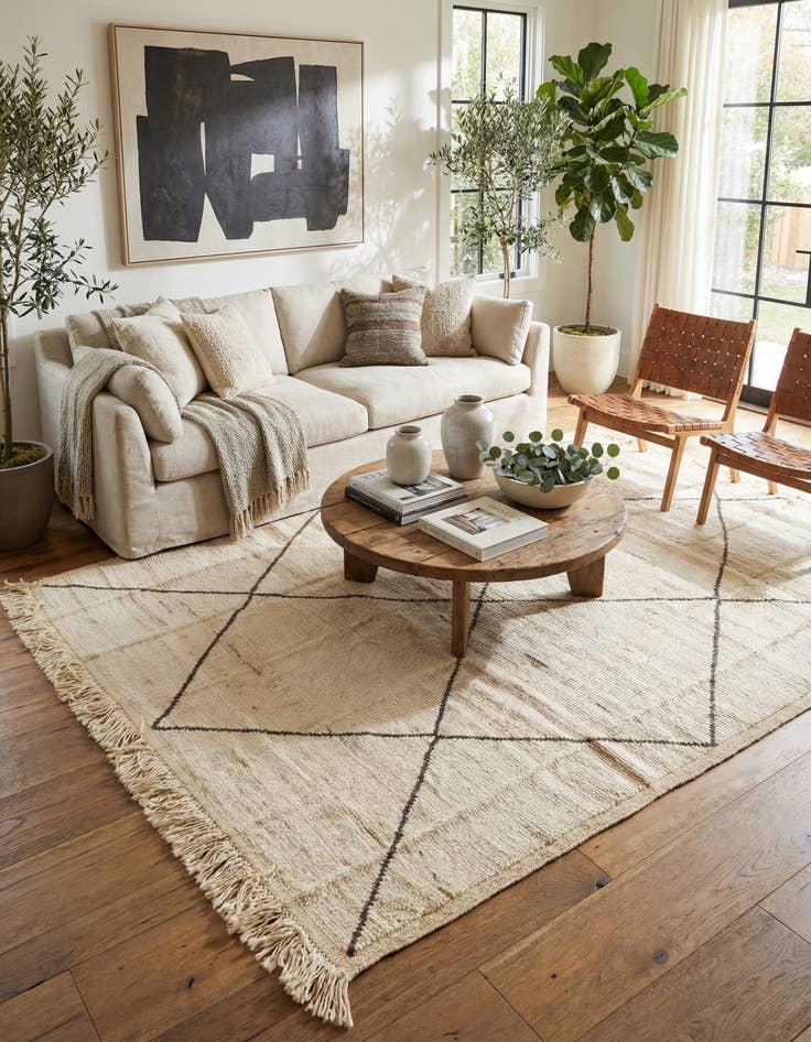 Detail image of 7' 10 x 10' 4  Hand Knotted Moroccan Wool Rug