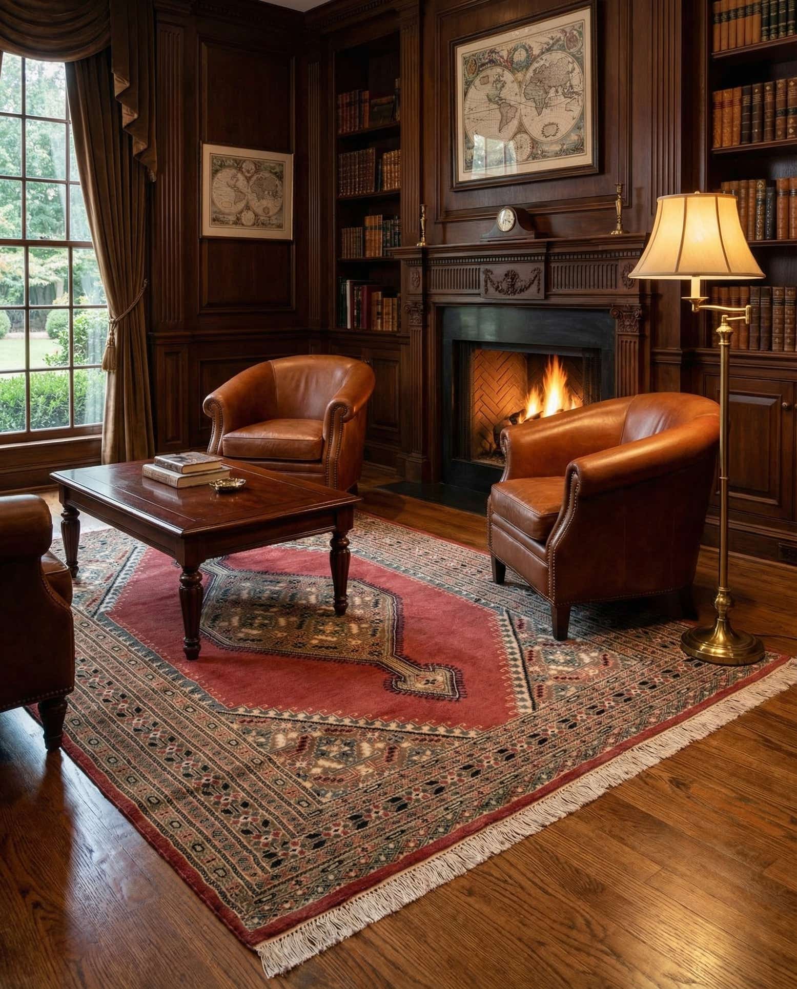 4' 4 x 6' 7 Hand Knotted Bokhara Rug