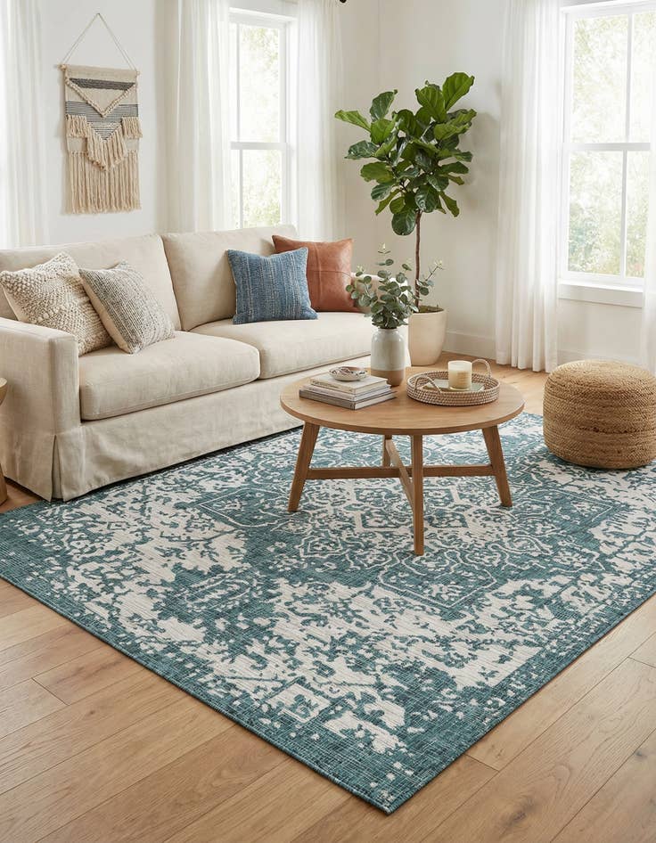 Detail image of 7' x 10' Easy-Clean Jill Zarin Dubai Indoor / Outdoor Rug