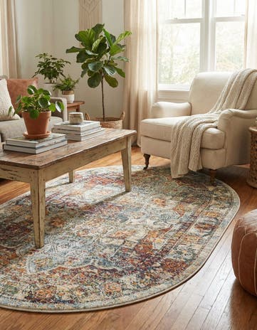 Ivory Isabella Oval Rug