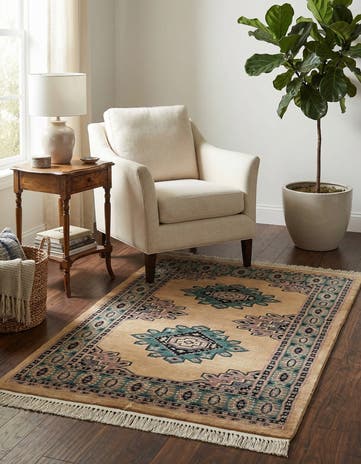 2' 7 x 4' 4 Hand Knotted Bokhara Rug