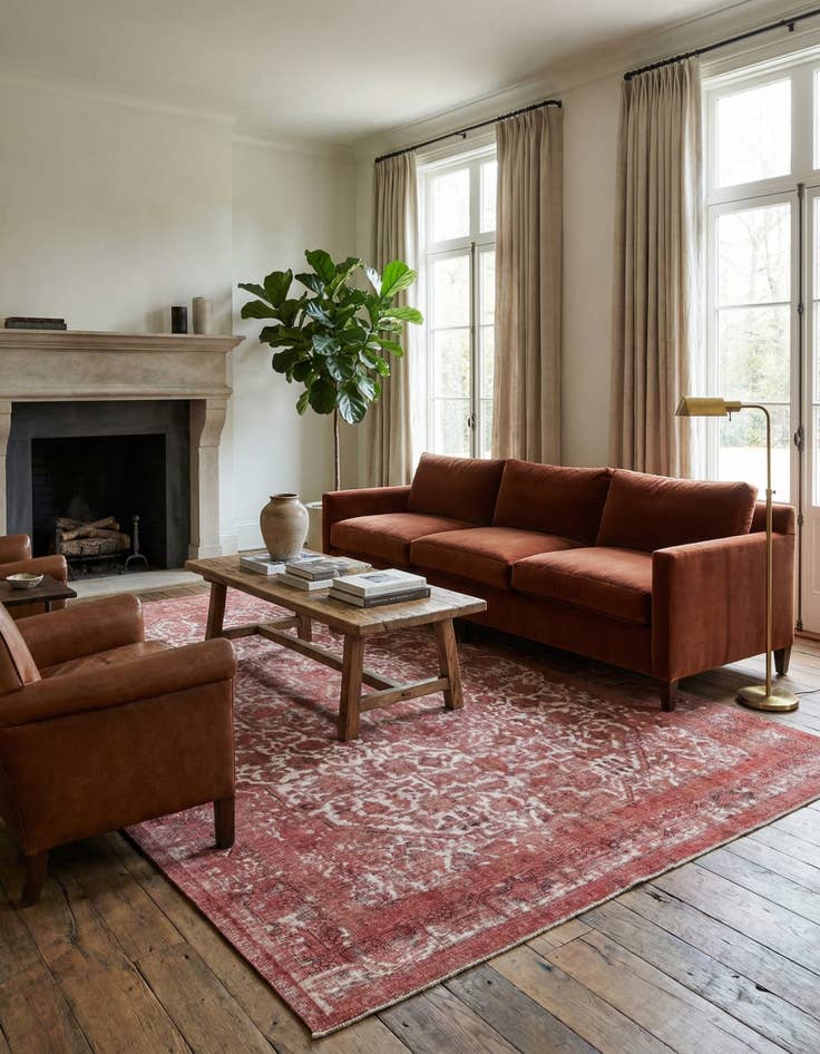 Detail image of 9' 7 x 12' 7  Hand Knotted Ultra Vintage Persian Wool Rug