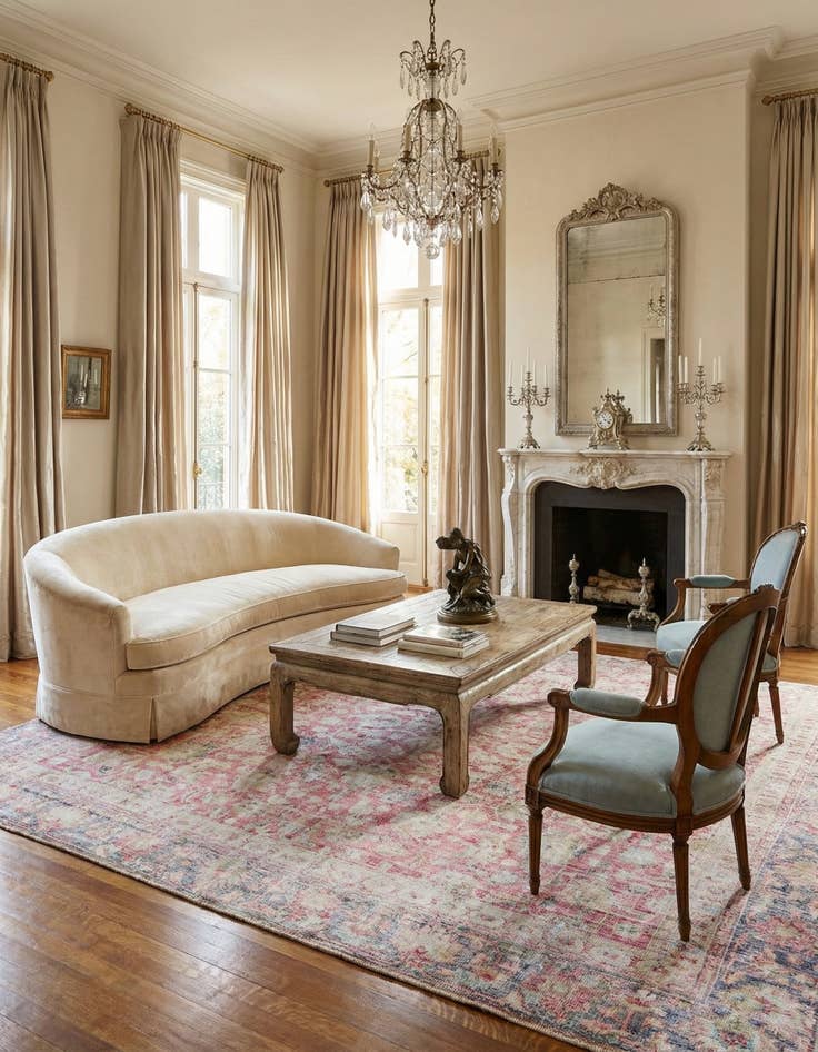 Detail image of  9' x 11' 10  Hand Knotted Ultra Vintage Persian Wool Rug