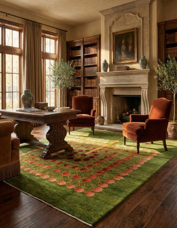 6' 5 x 9' 7 Kashkuli Wool Rug