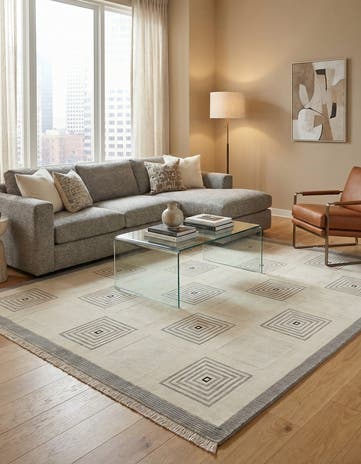 7' 10 x 9' 9 Hand Knotted Darya Wool Rug