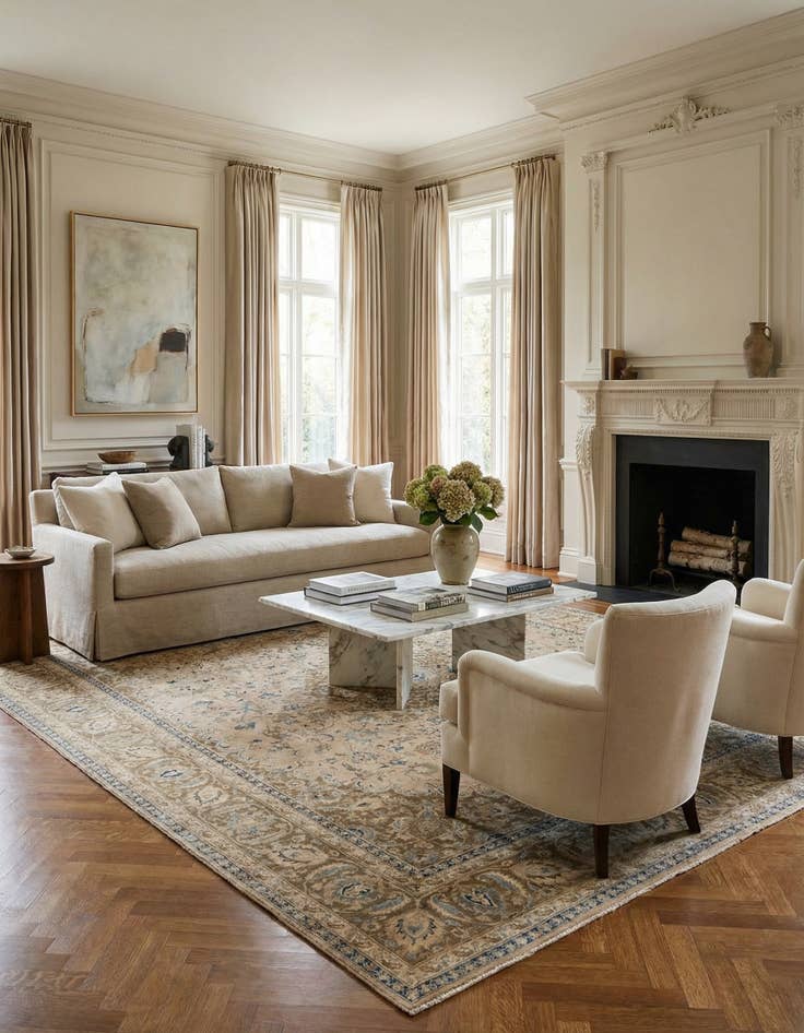 Detail image of 9' 4 x 12' 7  Hand Knotted Ultra Vintage Persian Wool Rug