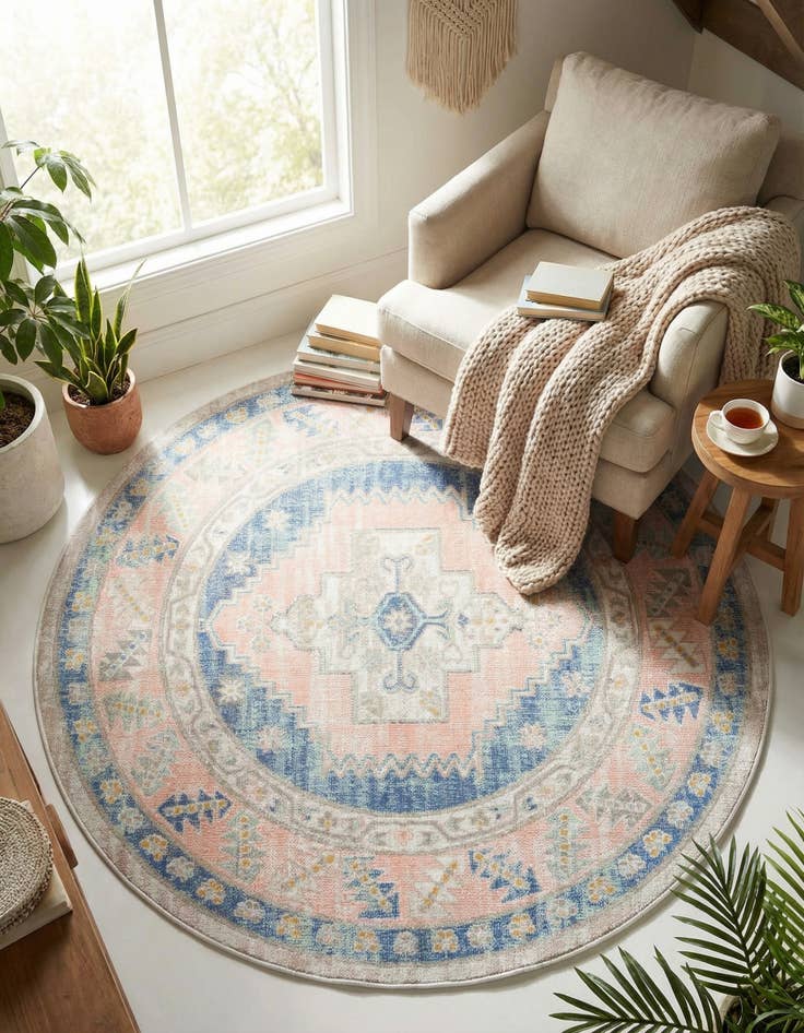 Detail image of  5' x 5' Whitney Round Rug