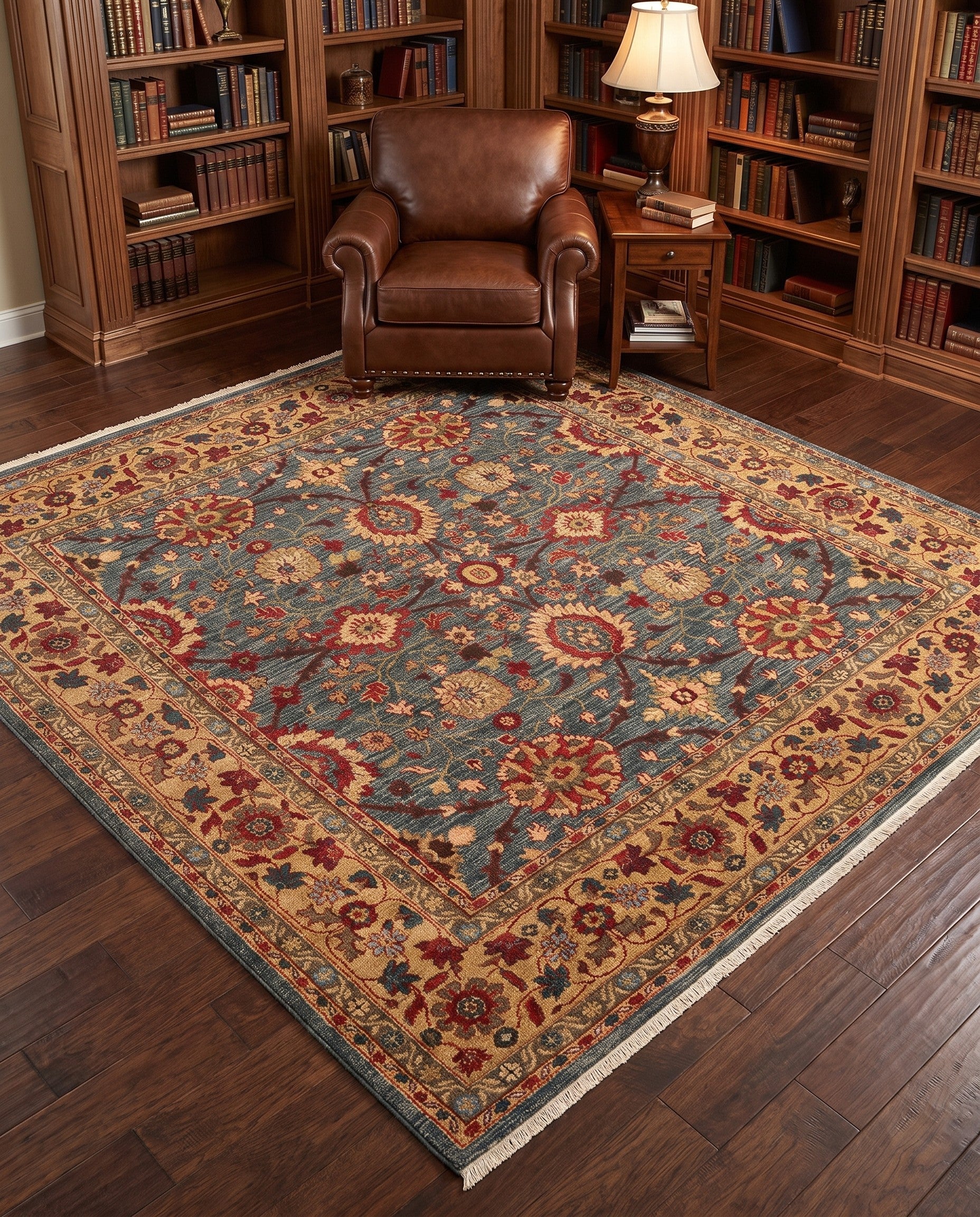 Blue Chelsea Square Rug