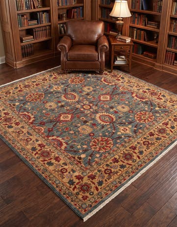 Blue Chelsea Square Rug