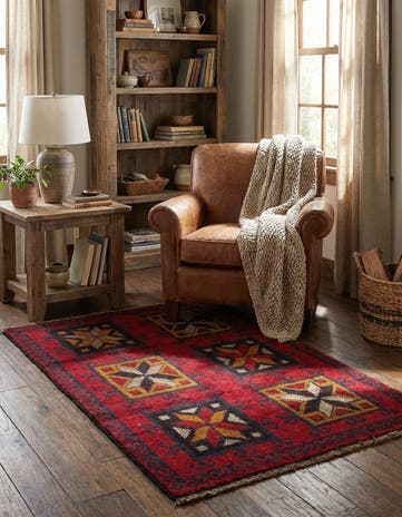 2' 10 x 4' 9 Hand Knotted Balouch Persian Wool Rug