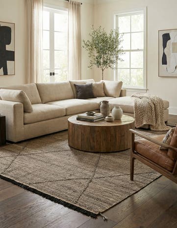 7' x 10' Hand Knotted Moroccan Wool Rug