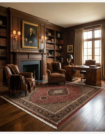 4' 11 x 6' 8 Tabriz Mahi Wool Rug