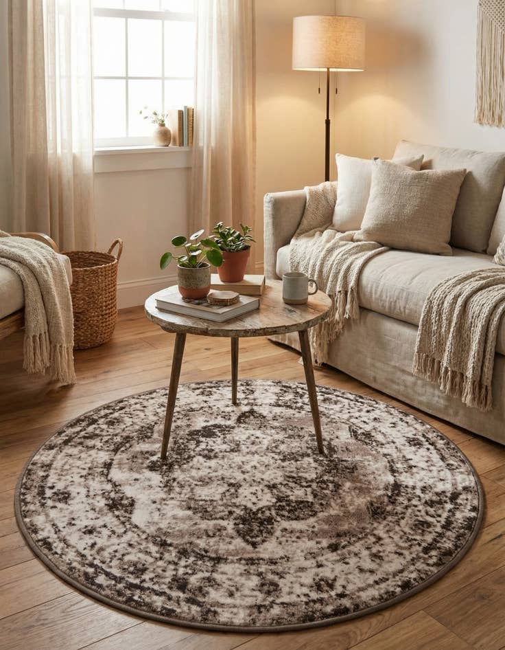 Detail image of  3' 1 x 3' 1 Monte Carlo Round Rug