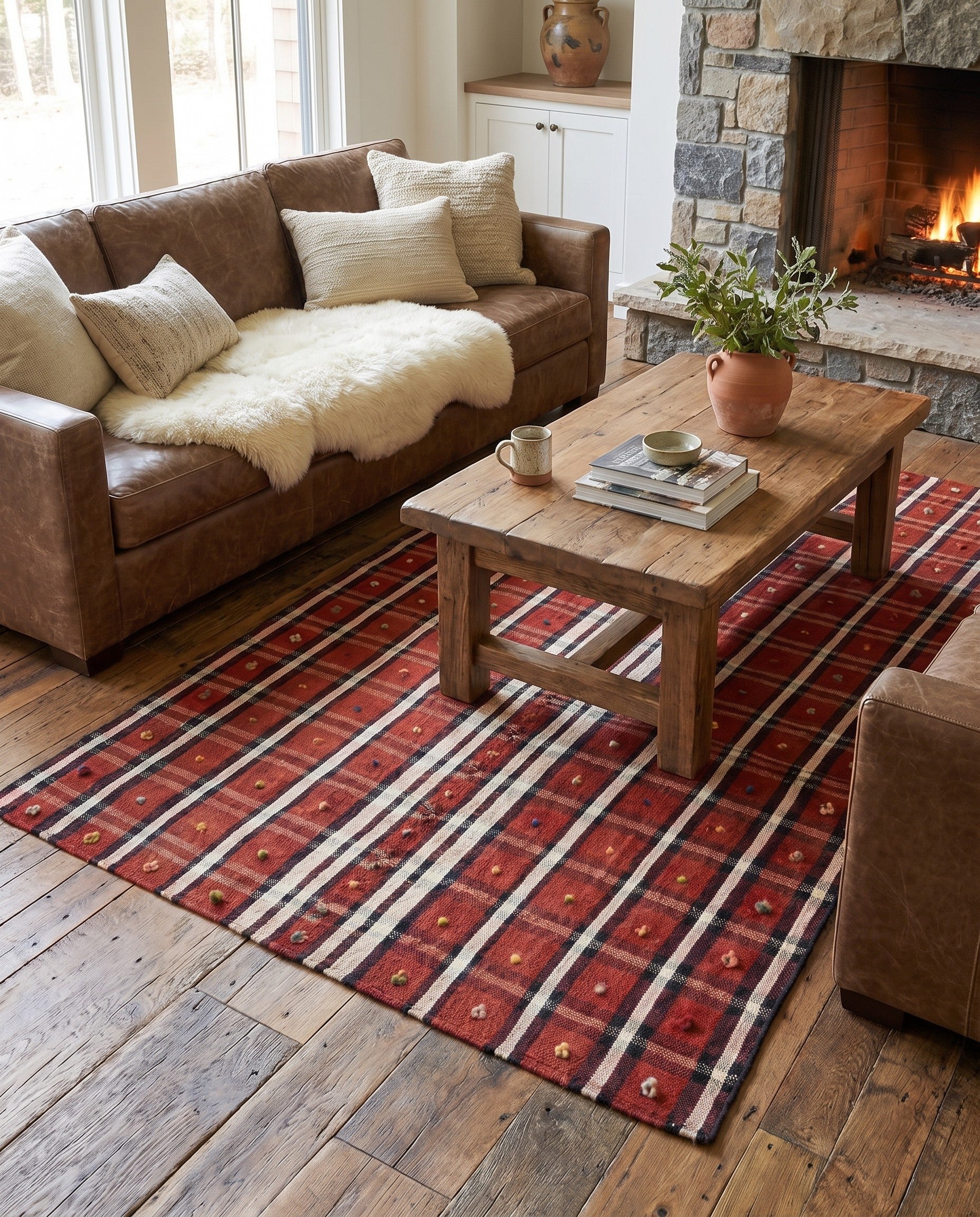 4' 6 x 5' 2 Jajim Square Rug