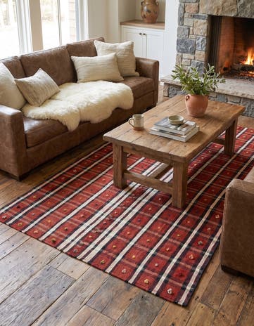 4' 6 x 5' 2 Jajim Square Rug