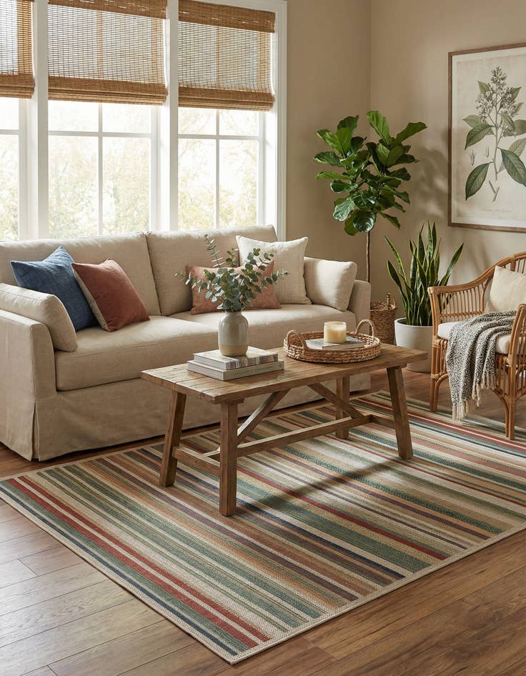 Detail image of 6' x 9' Easy-Clean Baja Indoor / Outdoor Rug