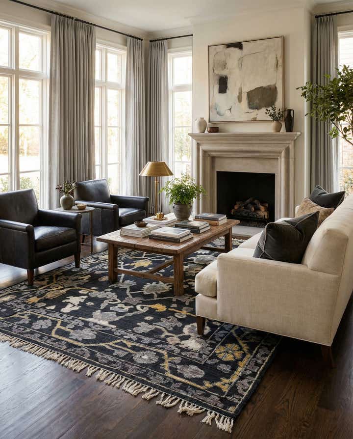 8' 2 x 10' 2 Hand Knotted Oushak Wool Rug