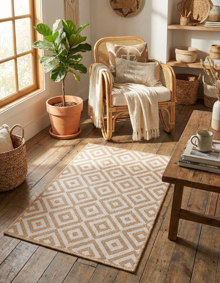 Detail image of 2' x 3'  Washable Jill Zarin Costa Rica Indoor / Outdoor Rug