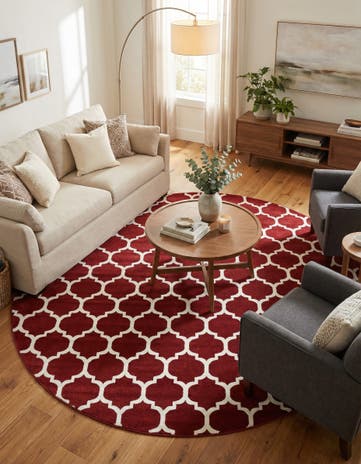 12' 2 x 12' 2 Lattice Round Rug