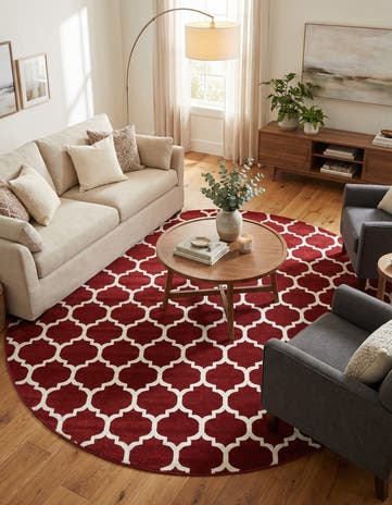 12' 2 x 12' 2 Lattice Round Rug