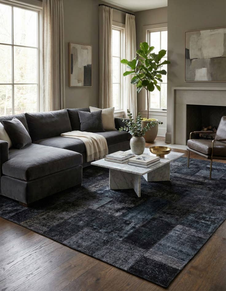 Detail image of 8' 1 x 10' 2  Hand Knotted Ultra Vintage Persian Wool Rug