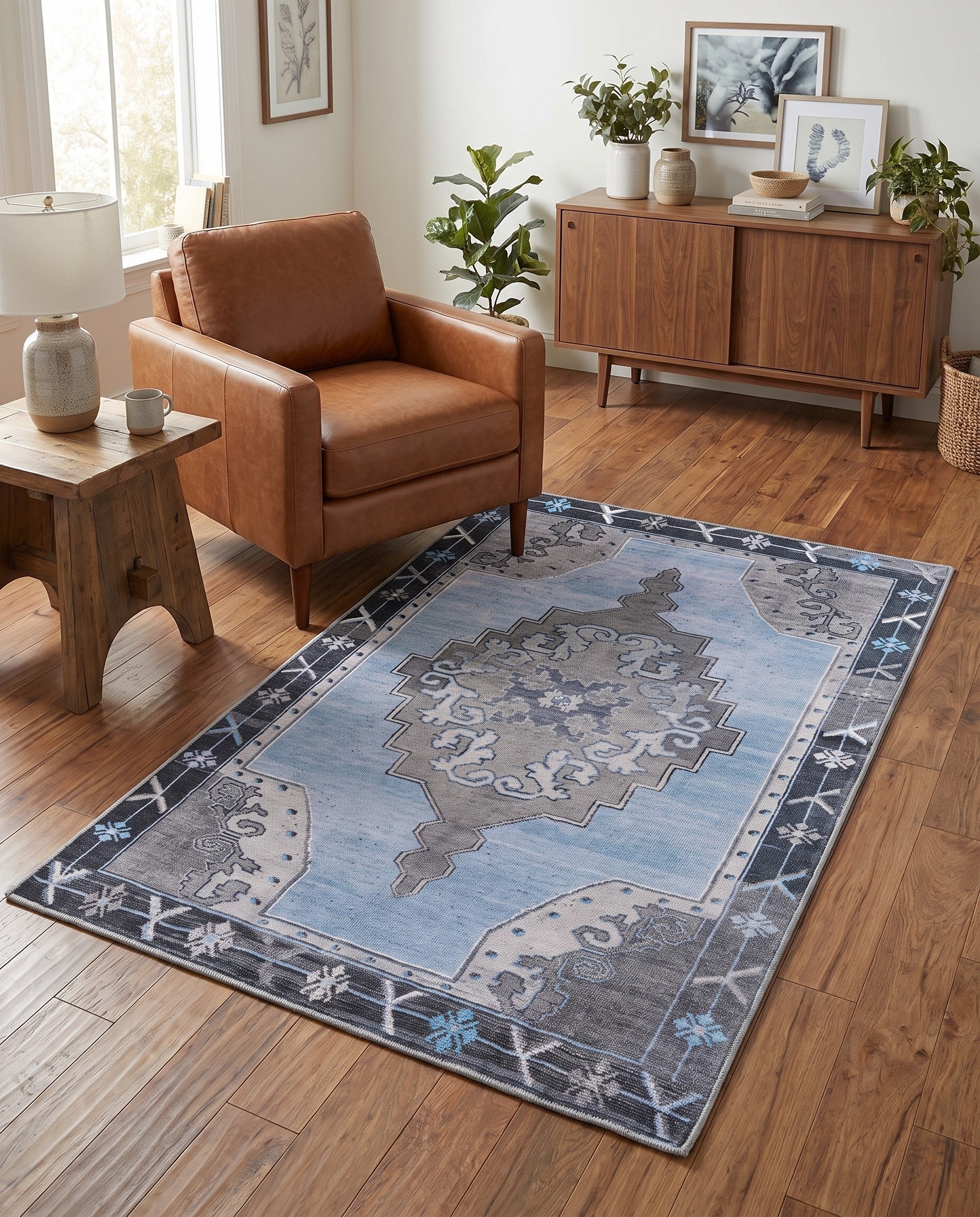 3' 6 x 5' 6 Washable Timeless Rug