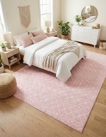 9' x 12' Moroccan Trellis Rug