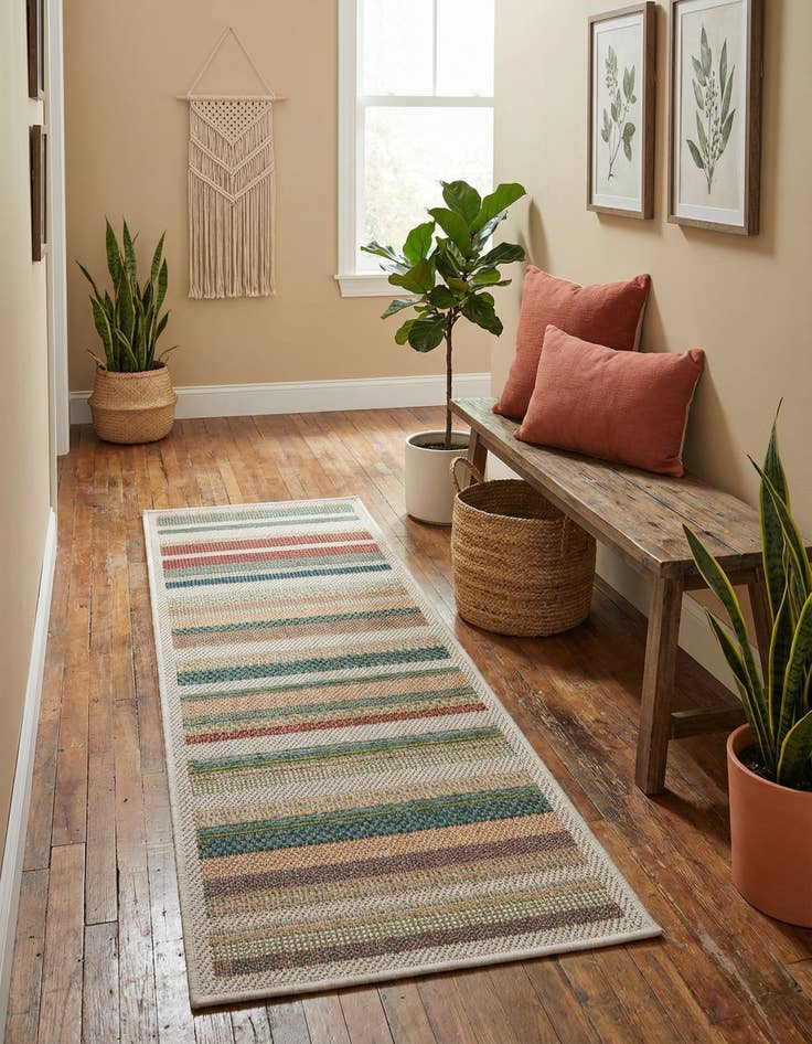 Detail image of 2' x 4'  Washable Baja Indoor / Outdoor Runner Rug