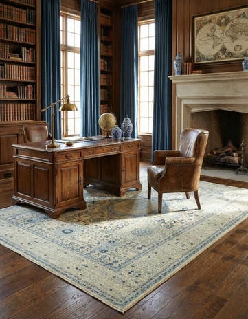 8' 5 x 11' 4 Hand Knotted Mamluk Ziegler Rug