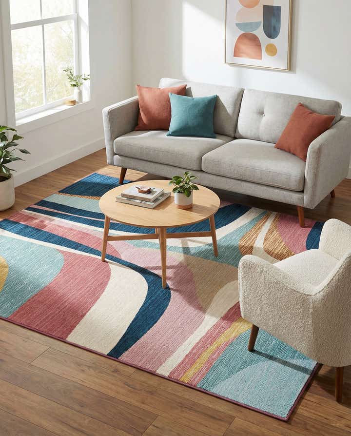5' x 7' Easy-Clean Modern Indoor / Outdoor Rug
