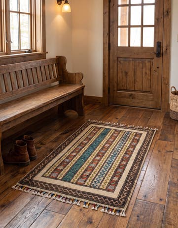 1' 10 x 2' 10 Hand Knotted Kazak Rug