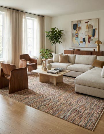 6' 6 x 9' 8 Hand Knotted Modern Ziegler Wool Rug